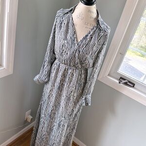 waverly grey dress Waverly Dress in Printed Soft Twill Black Floral